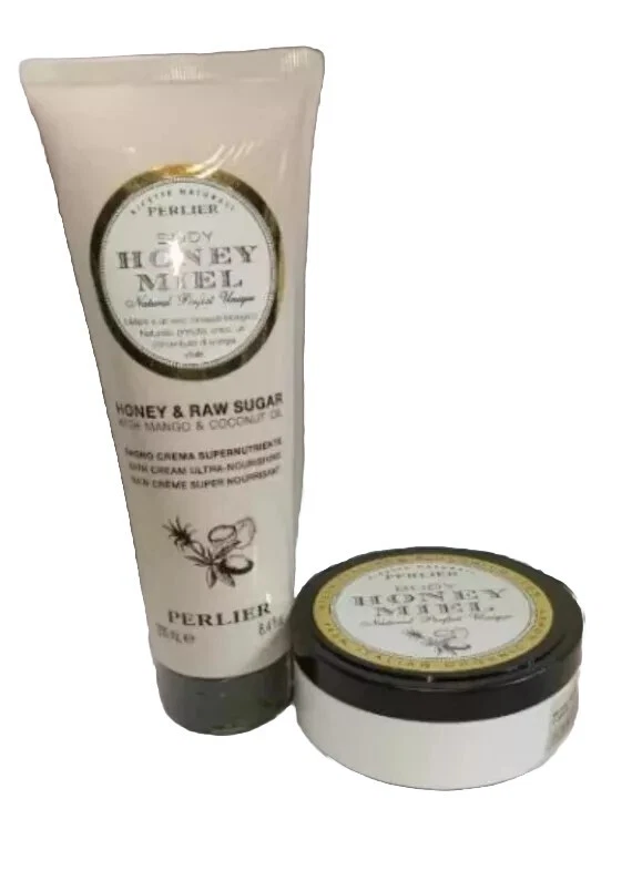 Perlier Body Honey Miel, and "Honey and Raw Sugar Cream with Mango and Coconut - Image 2 of 4