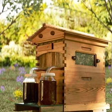 Bee Hive Boxes, Bee Hive Starter Kit - With 7 Flowing Bee Hive Frames
