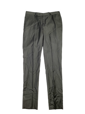 Robert Graham Mens Modern Fit Sharkskin Suit Dress Pants Hunter Green Waist 32
