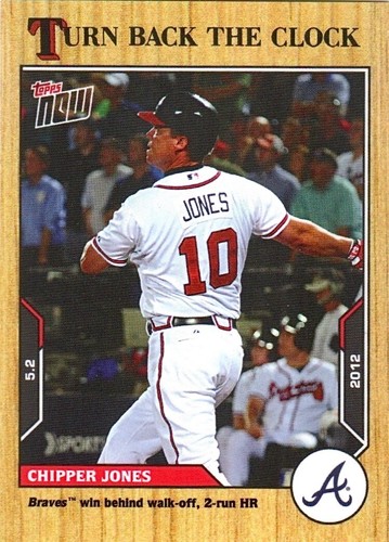 Carta Baseball 2021 Topps Now Turn Back The Clock Chipper Jones #32 (PR:365) - Foto 1 di 2