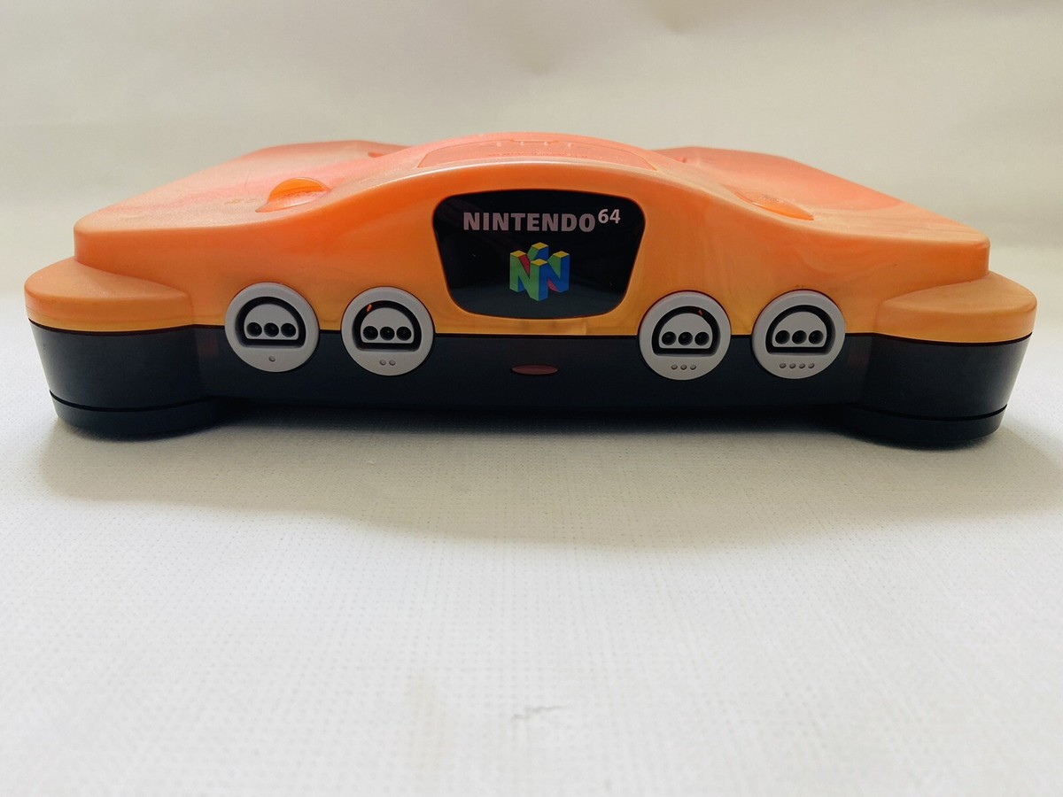 Nintendo 64 Daiei Hawks Limited Color Clear Orange Black Nintendo 64 Daiei Hawks Limited Color Clear Orange Black