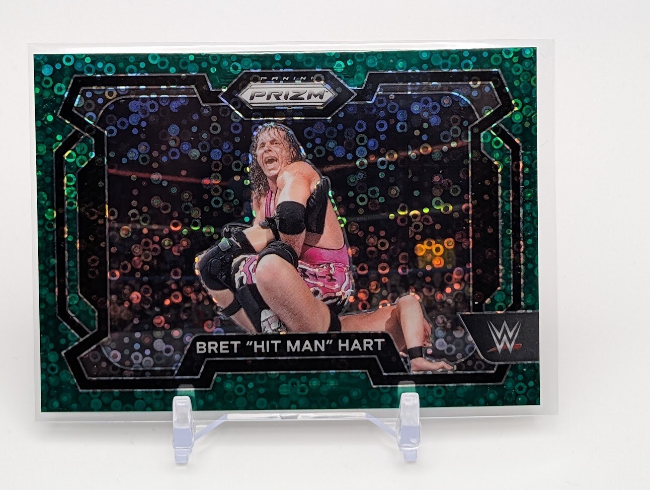 2024 Prizm WWE Undercard Bret The Hit Man Hart Green /49