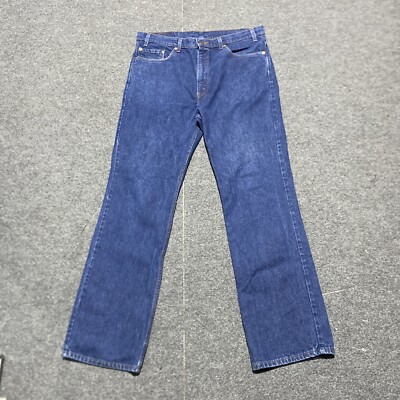 Vintage Levis 517 Jeans Men 36x32 Blue Denim Boot Cut 100% Cotton 