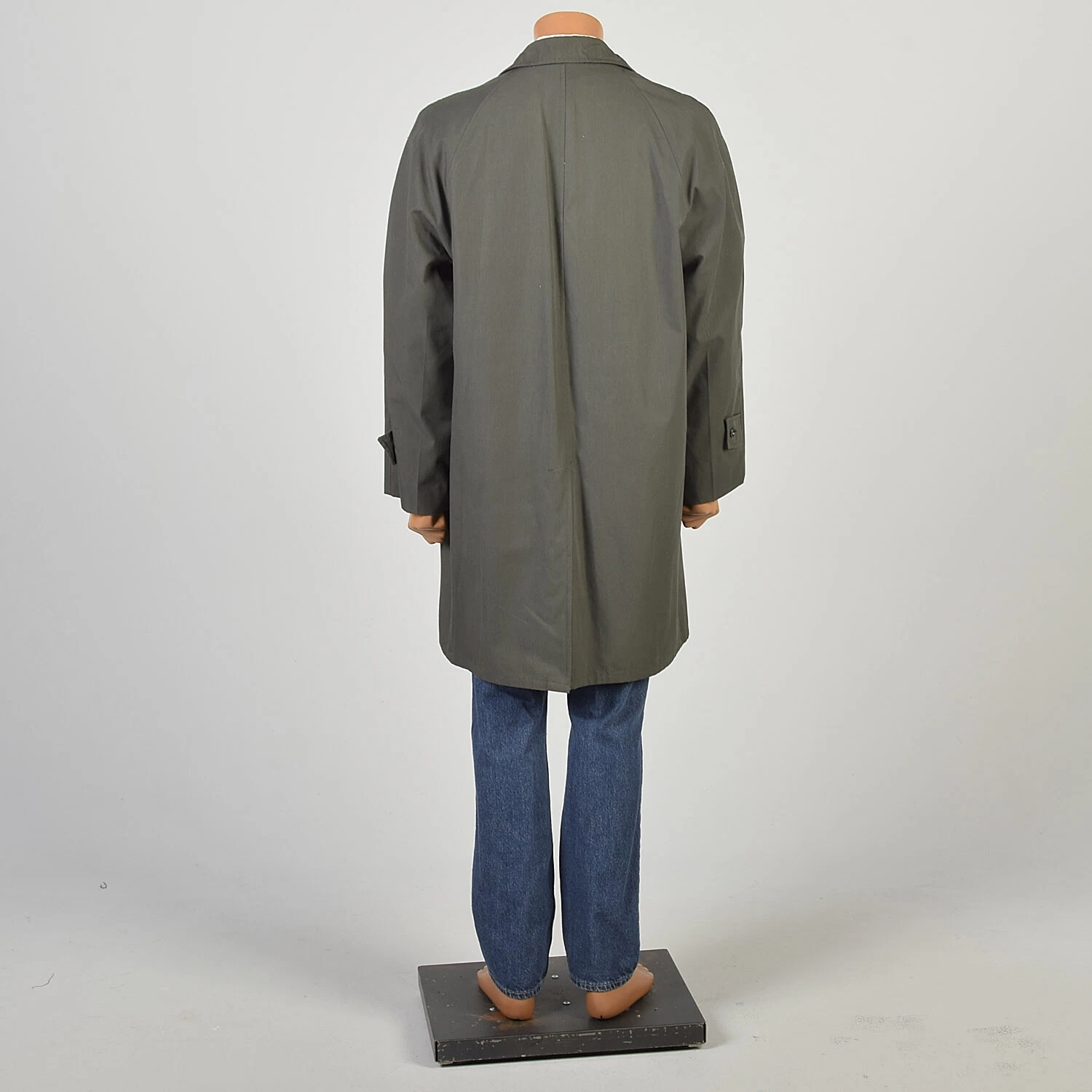  1960s lightweight rain coat yellow plaid casual jacket