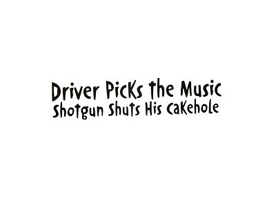 Decal Vinyl Truck Car Sticker - TV Supernatural Driver Picks The Music