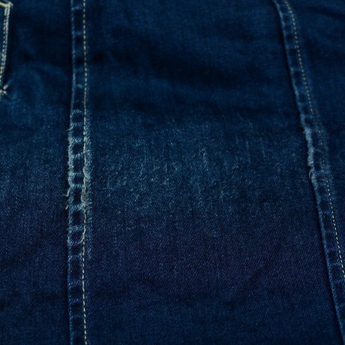 Replay Women's Double Breasted Denim Coat Jacket Size L Large Dark Blue - Picture 7 of 8