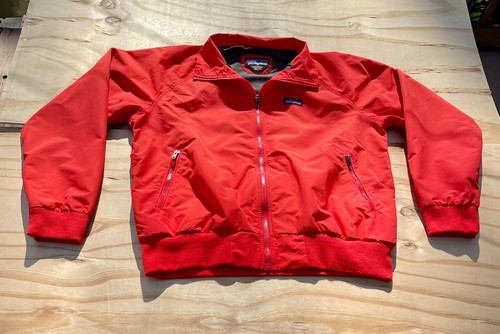 Vintage Patagonia Men's Nylon Windbreaker Jacket Full Zip 2-Pocket Size L Red