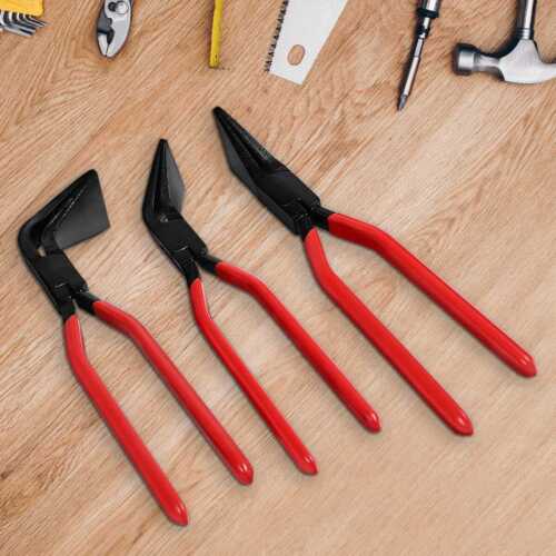 3tlg Falzzangen Abfalzen Biegezange Abkantzange Blechzange Zange Set 0°45°90° - Bild 7 von 13