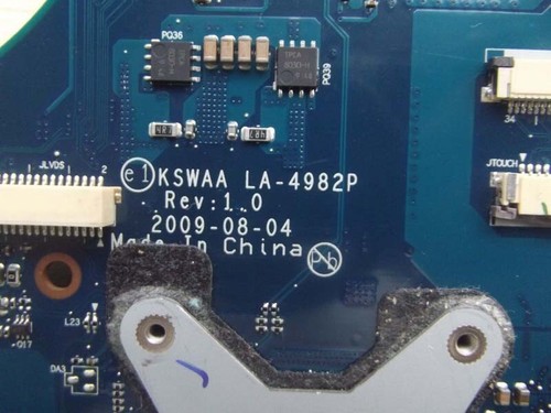 K000092130 For Toshiba Satellite L500 L505 Laptop Motherboard LA-4982P REV:1.0 - Picture 4 of 11