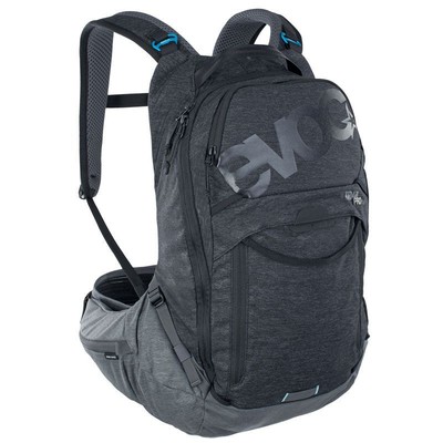 Evoc Trail Pro 16 Liters Black - Carbon Grey With Back Protector