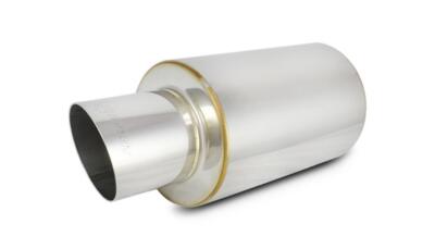 Vibrant Performance 1061 TPV Universal Mufflers, 4'' Round Angle Cut Tip (3'' in