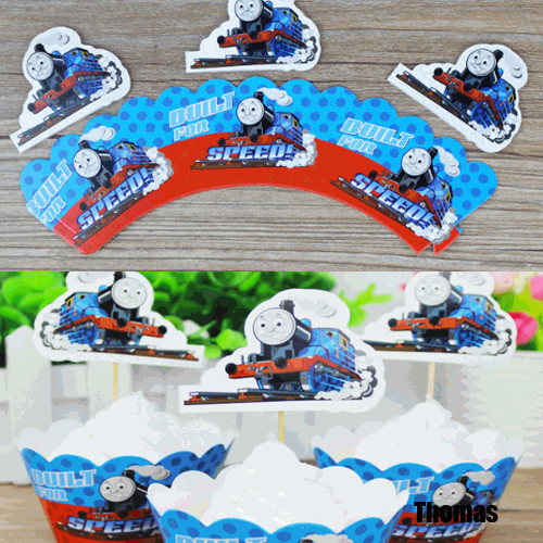 Spiderman,thomas,mermaid Cupcake Topper and Wrapper 24 pieces Birthday Party - Picture 6 of 23