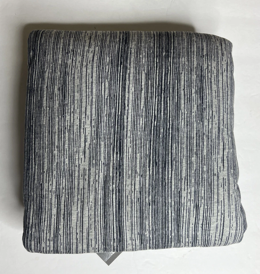 Funda nórdica Restoration Hardware rayas envejecidas doble gris/azul marino NUEVA $179 Foto 3 de 4