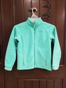 mint green fleece jacket