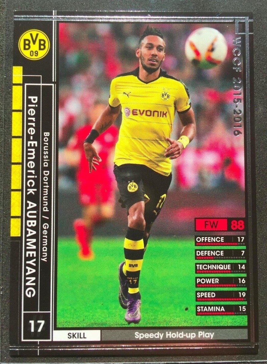2015-16 Panini SEGA WCCF # 111 Pierre-Emerick Aubameyang Borussia