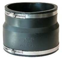Fernco 6-in x 6.61-in dia Coupling PVC Fitting Sewer Drain Repair Coupling