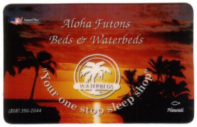 TK 543a Telephone Card Aloha Futons Beds & Waterbeds Your One Stop Sleep Shop C93