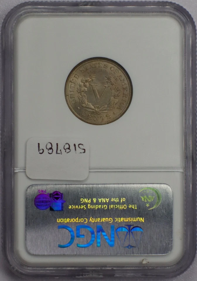 1893 5c Liberty Nickel - NGC MS 62 - Image 4 of 4