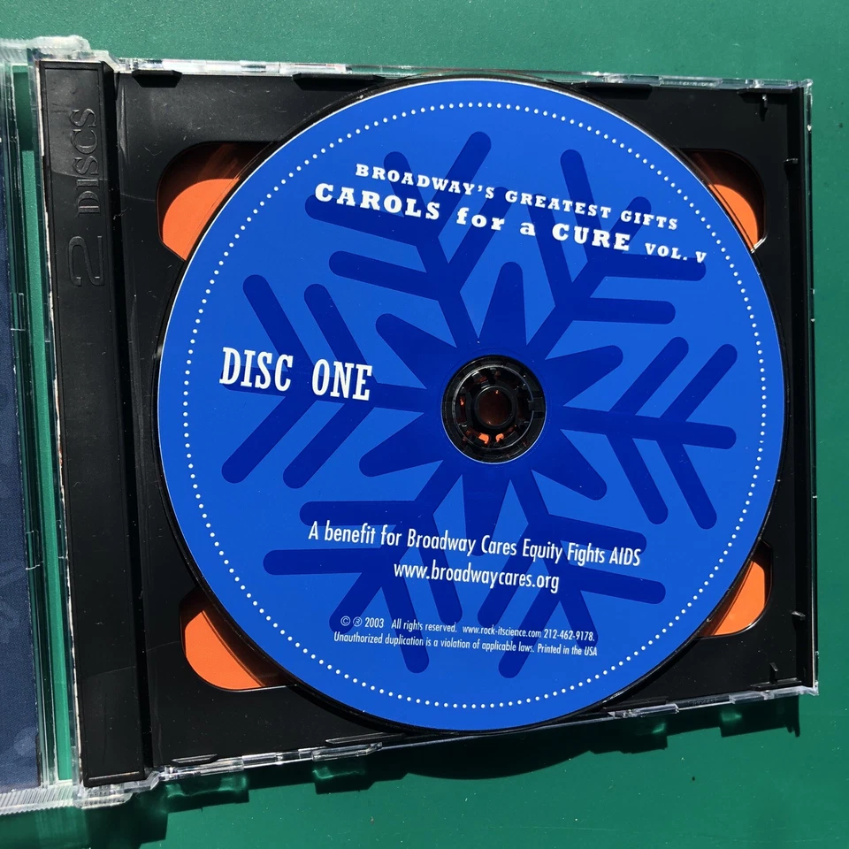 BROADWAY'S GREATEST GIFTS Carols For A Cure #5 Stage Musical 2x CD Aida Gypsy NM - Image 4 of 4