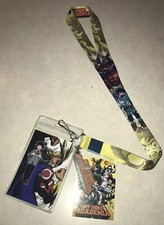 My Hero Academia Anime Izuku Deku All Might Badge Holder Lanyard NEW