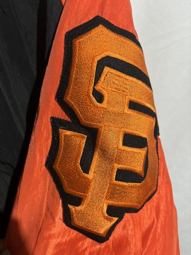 Starter Diamond Collection San Francisco Giants Sz XL Black Orange Vintage - Picture 4 of 11