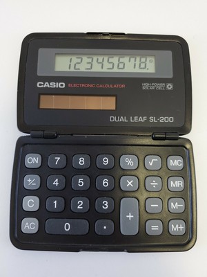 casio dual leaf calculator