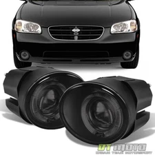 For 2000-2001 Maxima 01-04 Frontier 00-03 Sentra LED Halo Projector Fog Lights