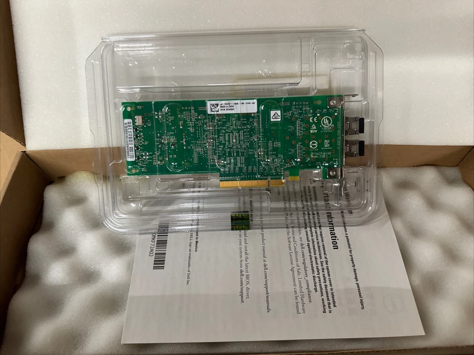 Dell-QLogic QLE2562 8Gb Dual Port Fiber HBA Card + SFP - Image 2 of 3