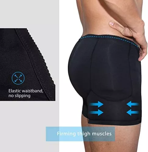 Slip Boxer Imbottiti Uomo Butt Lifter Booster Hip Enhancer Bodyshort Stati Uniti - Foto 7 di 34