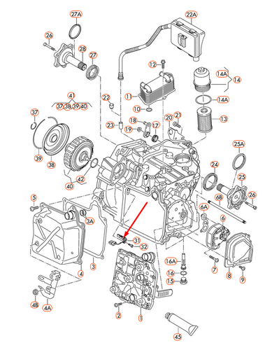 AUDI Q3 8U DSG Crankshaft Position Sensor 02E927321C NEW GENUINE - Picture 2 of 2