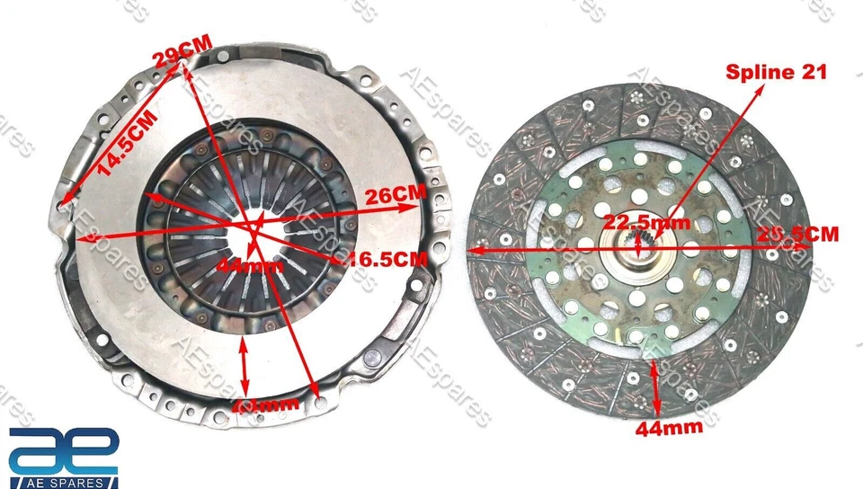 Disc & Cover Clutch Set For Mahindra Scorpio S10 S11 M HAWK 0801BA0842N - Image 2 of 4