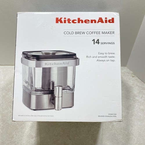 KitchenAid 28 oz Cold Brew Coffee Maker Brushed Stainless Steel eBay