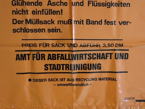 Mülltsack Mülltüte Abfallsack erste Generation Landeshauptstadt Wiesbaden NEU - Picture 3 of 4