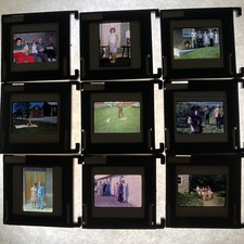 Lot 40 Vintage 1960s 1970 s Color Photo SLIDES Family Life Men Women Kids 1