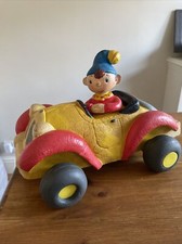 VINTAGE 1970 BENDY TOY NODDY FIGURE IN FOAM RUBBER CAR