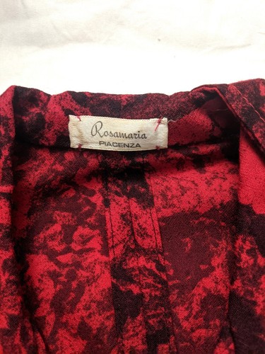 Rosamaria Piacenza Giacca Da Donna Rossa Taglia XL Vintage Made In Italy Moda - Foto 6 di 12