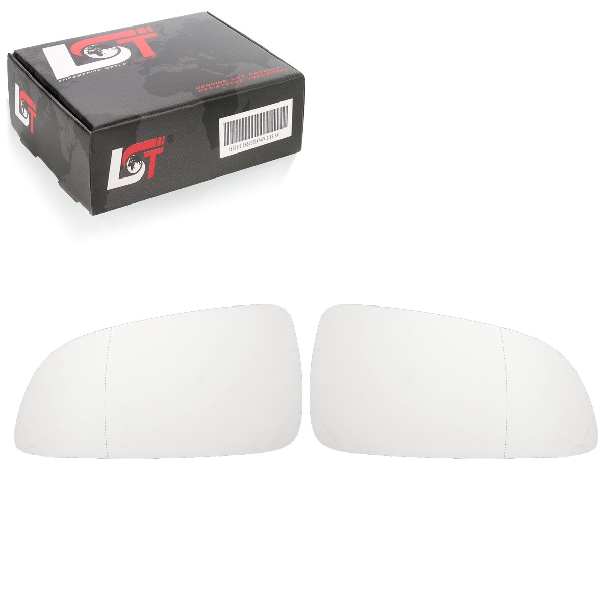 2x Exterior Mirror Adhesive Aspherical Left Right for Opel Astra H -09/2009