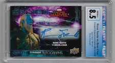 2020 Avengers Engame and Captain Marvel Rune Temte as Bron-Char Bin Auto CGC 8.5