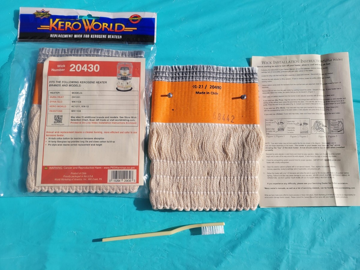 KEROWORLD KW-12, KC1211, REDSTONE WK11C8 KEROSENE HEATER WICK-*FREE WICK  BRUSH | eBay