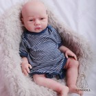 18.5 Zoll Voll Platin Silikon Reborn Baby Puppe Junge Puppe W/Trinken-Nasssystem