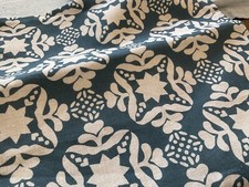 Olive & Daisy Jamilia Blue with Peony & Sage stripe reverse cushion cove 32x32cm