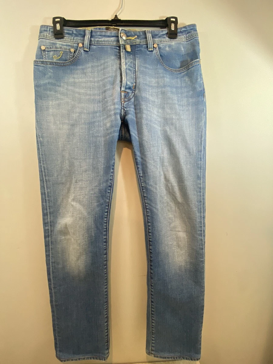 Jacob Cohen Men’s Blue Tailored “688 Comfort Jeans” Made in Italy Size 33
