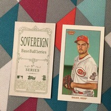 Trevor Bauer Reds (98 made of each) Sovereign Back 2020 topps T206 series 5