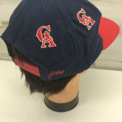 VTG California Angels Baseball Club Snapback Hat All Over 90s Vintage Eds West - Picture 5 of 14