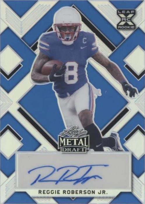 2022 Leaf Metal Draft - Reggie Roberson Jr. #BA-RR1 Blue Prismatic /30 ...
