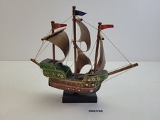 Schiffsmodell DDR vintage Deko Badezimmer Holz Kunststoff #260330
