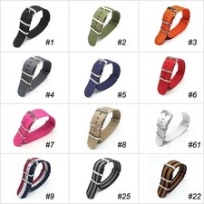 Nylon Watch Strap 18/20/22mm Sport Army Buckle Band