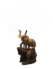 Scratch Dent Elephants on Expedition Sculptural Table Lamp Base