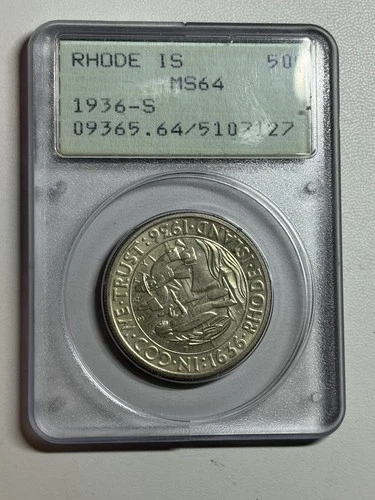 1936-S Rhode Island Commemorative Half Dollar — photo from the most recent tracked eBay sale