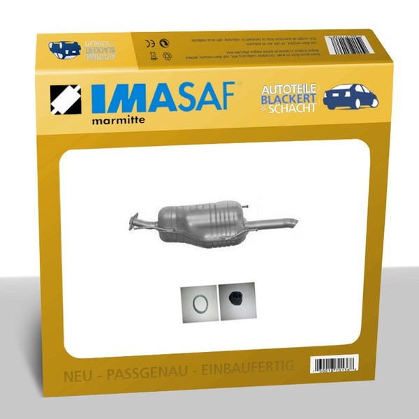 Imasaf Esd Auspuff Endtopf FüR Opel Astra G Stufenh. 2.0 DTI/2.2 Dti Flansch-image